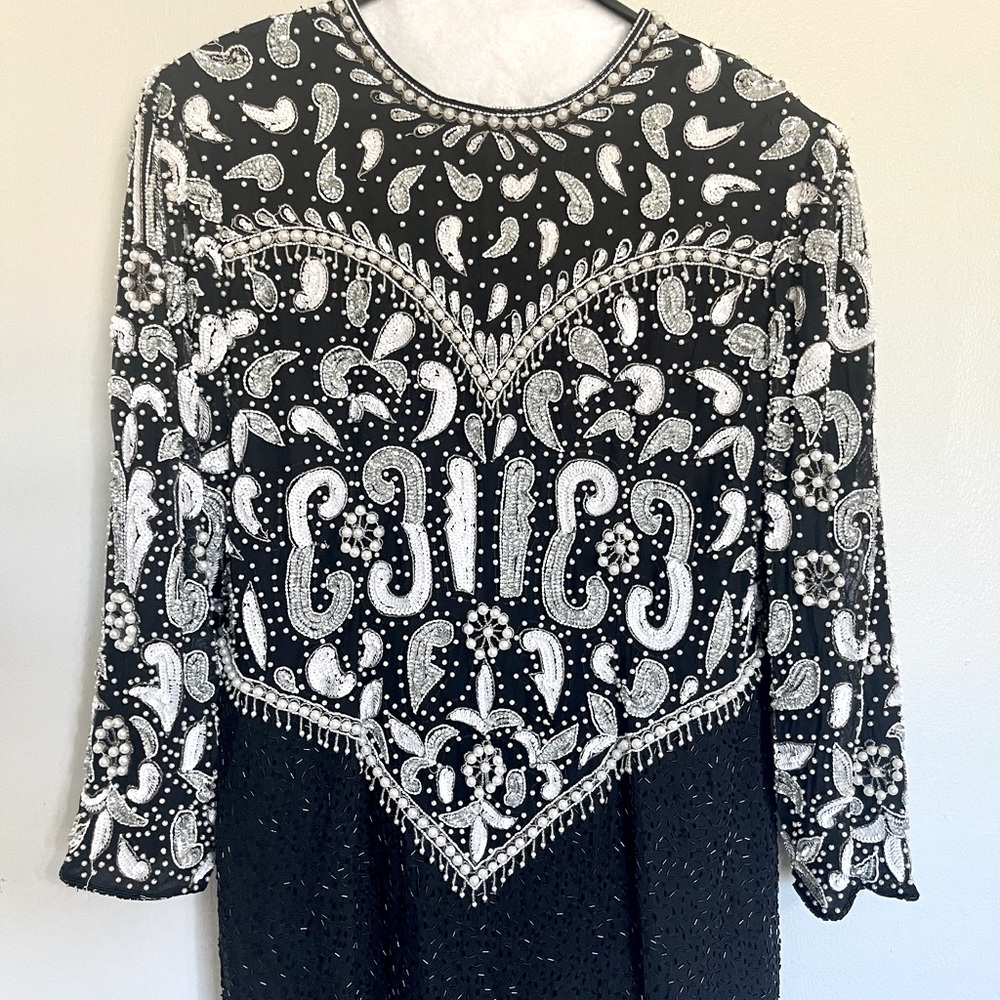Vintage Scala Full  sequenced dress
